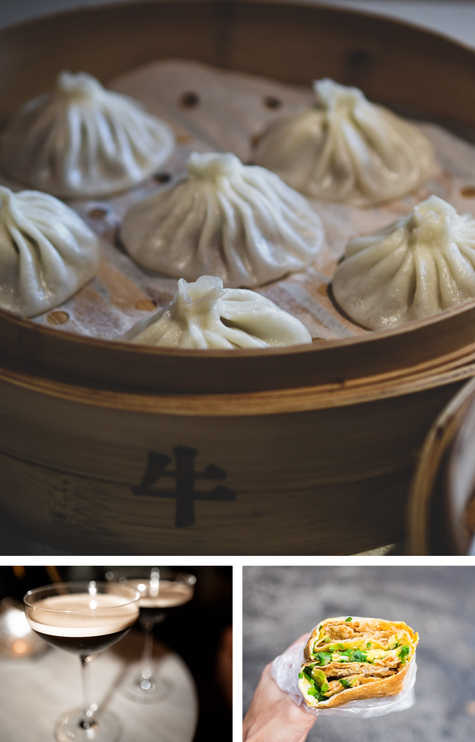 steaming dumplings in a traditional wooden box